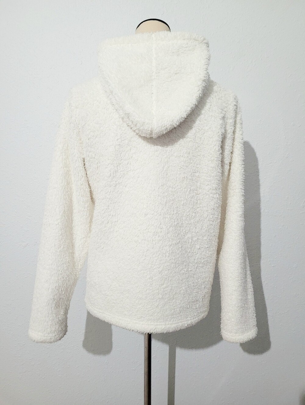Patagonia Los Gatos Fleece Hoodie Jacket Women's Ivory Full Zip Teddy Sherpa Med - Picture 5 of 13